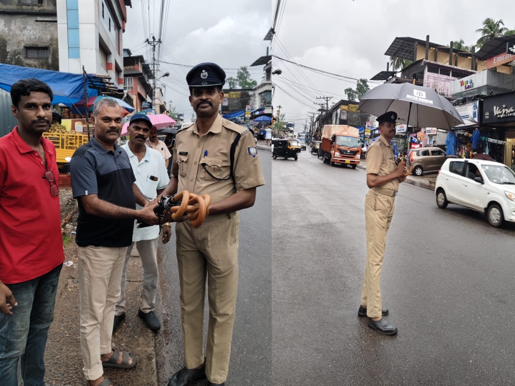 വൈലത്തൂർ ടൗണിലെ ഹോം ഗാർഡ് ഫൈസൽ ബാബു ഇനി മഴയും വെയിലും കൊള്ളില്ല,